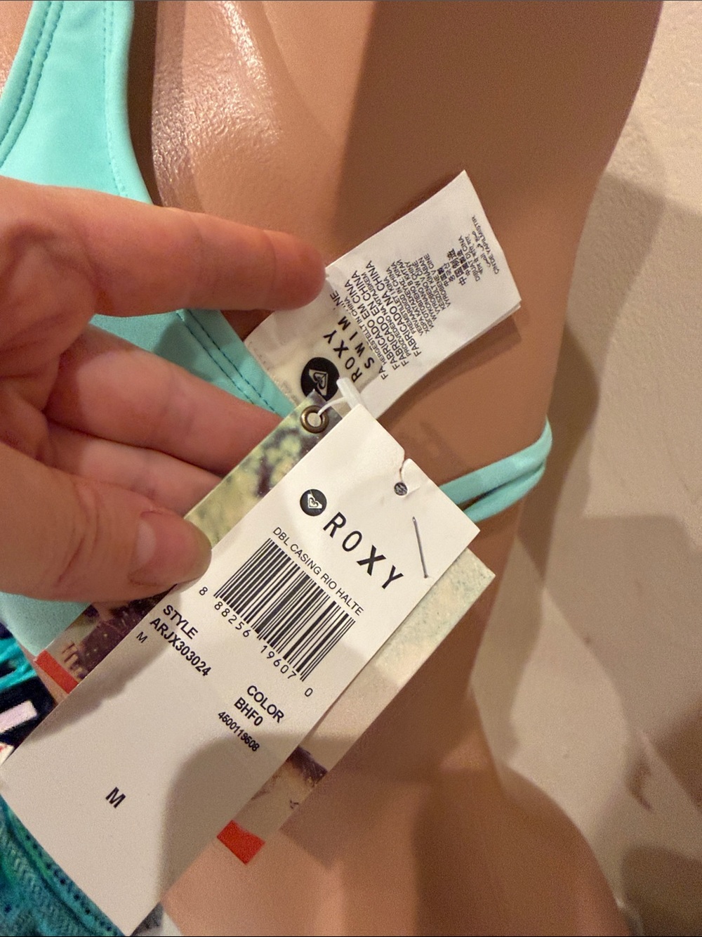 NWT Roxy bikini top bra size M - Picture 3 of 4